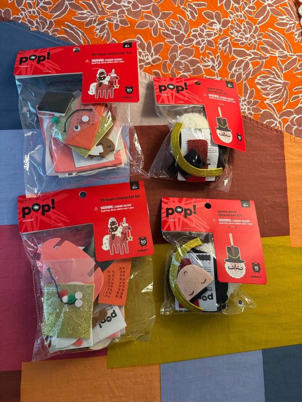 POP! Holiday craft kits by Little Makers- lot of 4